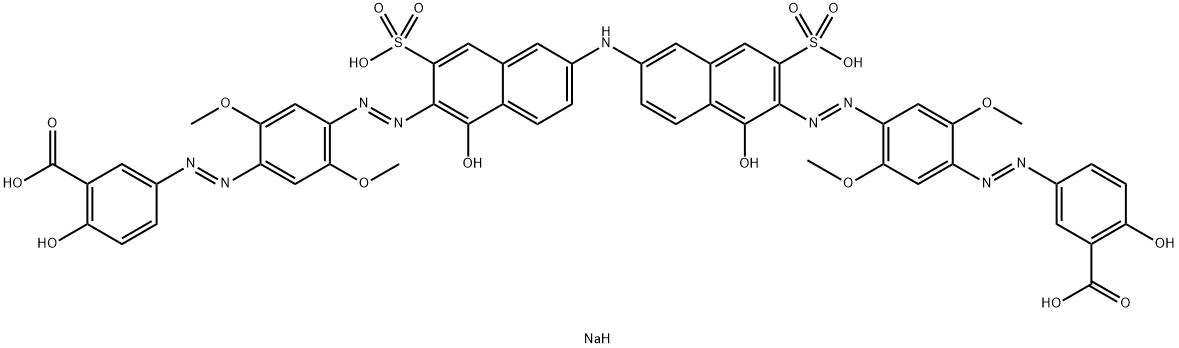 tetrasodium 5,5'-[iminobis[(1-hydroxy-3-sulphonato-6,2-naphthylene)azo(2,5-dimethoxy-4,1-phenylene)azo]]bis(salicylate)
