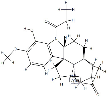 17,19-Dihydroxy-16-methoxy-1-(1-oxopropyl)aspidospermidin-21-oic acid γ-lactone