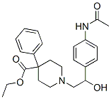 ethyl 1-[2-(4-acetamidophenyl)-2-hydroxy-ethyl]-4-phenyl-piperidine-4- carboxylate