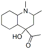 1-(Decahydro-4-hydroxy-1,2-dimethylquinolin-4-yl)ethanone