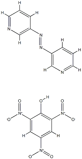 dipyridin-3-yldiazene, 2,4,6-trinitrophenol