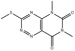 Pyrimido[4,5-e]-1,2,4-triazine-6,8(5H,7H)-dione, 5,7-dimethyl-3-(methy lthio)-