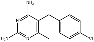 2,4-Pyrimidinediamine, 5-((4-chlorophenyl)methyl)-6-methyl- (9CI)