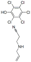 2,3,4,5,6-pentachlorophenol, 3-(prop-2-enylamino)propanenitrile