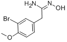 BENZENEETHANIMIDAMIDE, 3-BROMO-N-HYDROXY-4-METHOXY