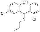 2-(Propylimino-(2-chlorophenyl)methyl)-4-chlorophenol