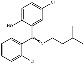 4-Chloro-2-(((2-chlorophenyl)(3-methylbutyl)imino)methyl)phenol