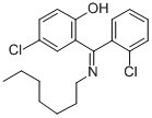 2-(Heptylimino-(2-chlorophenyl)methyl)-4-chlorophenol