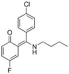 (6E)-6-[butylamino-(4-chlorophenyl)methylidene]-4-fluoro-cyclohexa-2,4 -dien-1-one