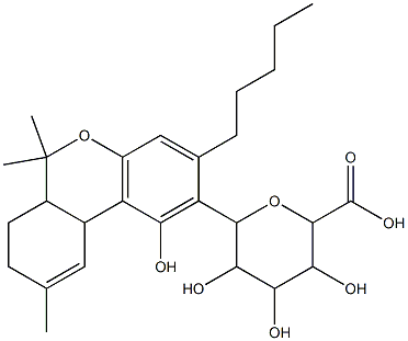 4'-(beta-D-glucopyranosyluronic acid)-delta(1)-tetrahydrocannabinol
