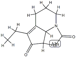 1H-2-Oxa-7a-azacyclopent[cd]indene-1,3(5H)-dione,  4-ethyl-2a,6,7,7b-tetrahydro-,  (2aS-cis)-  (9CI)