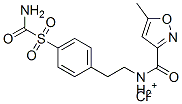 [4-(carbamoylsulphonyl)phenethyl][(5-methylisoxazol-3-yl)carbonyl]ammonium chloride