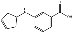 Benzoic acid, 3-(3-cyclopenten-1-ylamino)- (9CI)