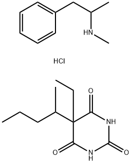 5-ethyl-5-pentan-2-yl-1,3-diazinane-2,4,6-trione, N-methyl-1-phenyl-pr opan-2-amine, hydrochloride