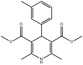1,4-dihydro-2,6-dimethyl-4-(3-methylphenyl)-3,5-pyridinedicarboxylic acid dimethyl ester