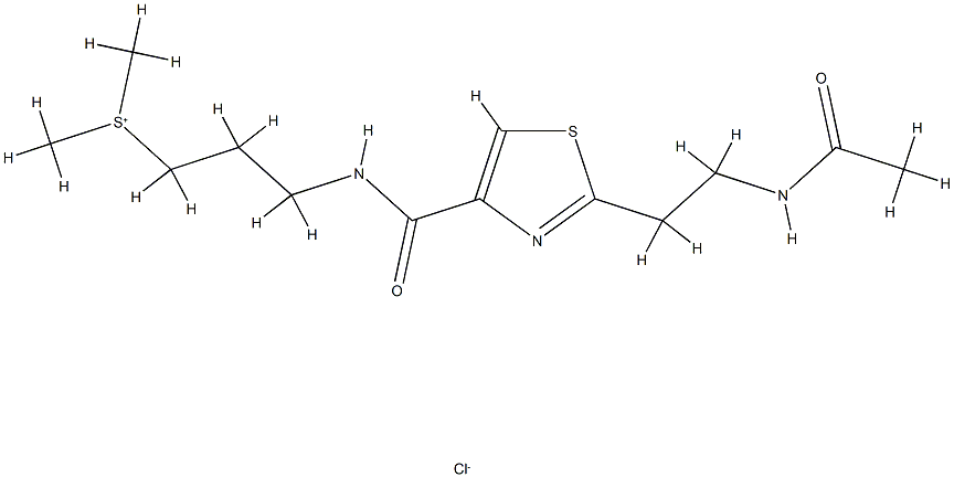 Sulfonium, 3-(((2-(2-(acetylamino)ethyl-4-thiazolyl)carbonyl)amino)pro pyl)dimethyl-, chloride