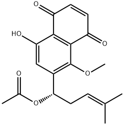 (-)-6-[(S)-1-Acetoxy-4-methyl-3-pentenyl]-8-hydroxy-5-methoxy-1,4-naphthalenedione