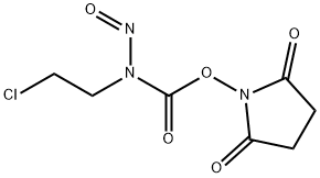 CARBAMIC ACID, (2-CHLOROETHYL)NITROSO-, 2,5-DIOXO-1-PYRROLIDINYL ESTER