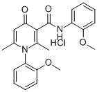 1,4-Dihydro-2,6-dimethyl-N,1-bis(o-methoxyphenyl)-4-oxo-3-pyridinecarb oxamide hydrochloride