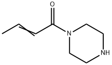 Piperazine,  1-(1-oxo-2-butenyl)-  (9CI)