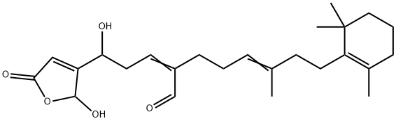 2-[3-[(2,5-Dihydro-2-hydroxy-5-oxofuran)-3-yl]-3-hydroxypropylidene]-6-methyl-8-(2,6,6-trimethyl-1-cyclohexen-1-yl)-5-octenal