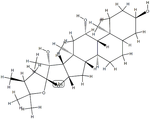 (22R,24S)-22,25-Epoxy-24-methyl-3α,11β,20β-furostanetriol