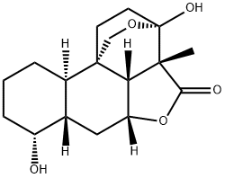 (3S)-3a,5aβ,6,6aβ,7,8,9,10,10aα,10cβ-Decahydro-3α,7α-dihydroxy-3aβ-methyl-4H-3,10bβ-ethano-1H,3H-benzo[h]furo[4,3,2-de]-2-benzopyran-4-one