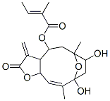 2-Methyl-2-butenoic acid 2,3,3a,4,5,6,7,8,9,11a-decahydro-7,9-dihydroxy-6,10-dimethyl-3-methylene-2-oxo-6,9-epoxycyclodeca[b]furan-4-yl ester