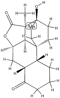 (3S)-3,3a,5aβ,6,6aα,8,9,10,10aα,10cβ-Decahydro-3α-hydroxy-3aβ-methyl-7H-3,10bβ-ethano-1H,4H-benzo[h]furo[4,3,2-de]-2-benzopyran-4,7-dione