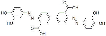 4,4'-Bis[(3,4-dihydroxyphenyl)azo]-1,1'-biphenyl-3,3'-dicarboxylic acid