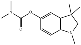 N,N-dimethylcarbamic acid 2,3-dihydro-1,3,3-trimethylindol-5-yl ester