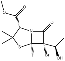methyl [2S-[2alpha,5alpha,6alpha,6(S*)]]-6-bromo-6-(1-hydroxyethyl)-3,3-dimethyl-7-oxo-4-thia-1-azabicyclo[3.2.0]heptane-2-carboxylate