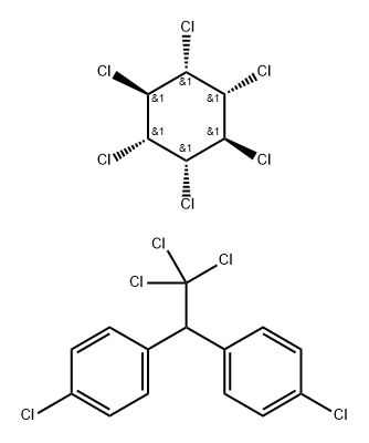 1-chloro-4-[2,2,2-trichloro-1-(4-chlorophenyl)ethyl]benzene, 1,2,3,4,5 ,6-hexachlorocyclohexane