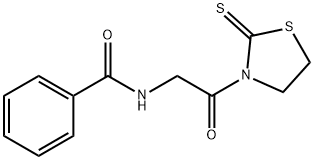 N-[2-氧代-2-(2-硫酮-3-噻唑烷基)乙基]苯甲酰胺