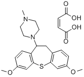 1-(10,11-Dihydro-3,7-dimethoxydibenzo(b,f)thiepin-10-yl)-4-methylpiper azine maleate