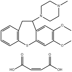 1-(10,11-Dihydro-7,8-dimethoxydibenzo(b,f)thiepin-10-yl)-4-methylpiper azine maleate hydrate