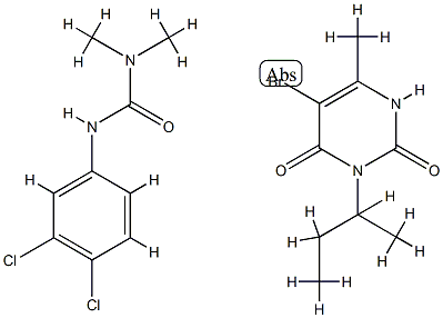 5-bromo-3-butan-2-yl-6-methyl-1H-pyrimidine-2,4-dione: 3-(3,4-dichloro phenyl)-1,1-dimethyl-urea