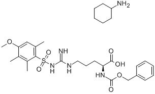 N-苄氧羰基-N'-(4-甲氧基-2,3,6-三甲基苯磺酰基)-L-精氨酸环己胺盐