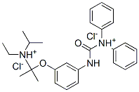 2-[3-[(phenyl-phenylazaniumylidene-methyl)amino]phenoxy]ethyl-dipropan -2-yl-azanium dichloride