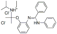 2-[2-(anilino-phenyl-methylidene)azaniumylphenoxy]ethyl-dipropan-2-yl- azanium dichloride