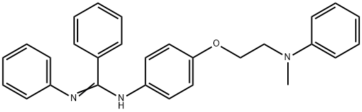 N-[p-[2-(Methylphenylamino)ethoxy]phenyl]-N'-phenylbenzamidine