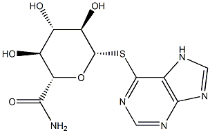 1-deoxy-1-(6-thiopurinyl)-beta-glucopyranosiduronamide
