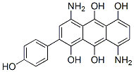 4,8-Diamino-2-(4-hydroxyphenyl)anthracene-1,5,9,10-tetrol