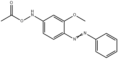 Benzenamine, N-(acetyloxy)-3-methoxy-4-(phenylazo)-