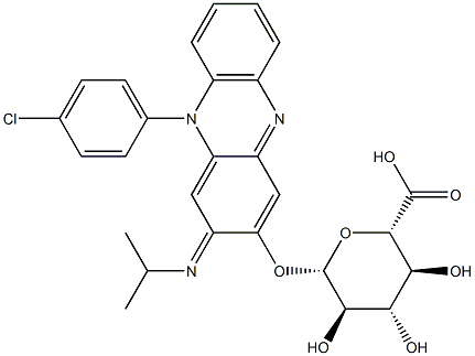3-(beta-D-glucopyranosiduronic acid)-10-(4-chlorophenyl)-2,10-dihydro-2-isopropyliminophenazine