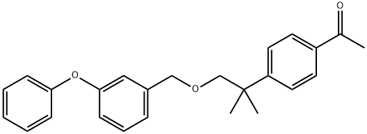 Ethanone, 1-(4-(1,1-dimethyl-2-((3-phenoxyphenyl)methoxy)ethyl)phenyl) -