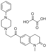 2(1H)-QUINOLINONE, 3,4-DIHYDRO-1-METHYL-6-(1-OXO-3-(4-PHENYL-1-PIPERAZ INYL)PROPYL)-, ETHANEDIOATE (1:1)