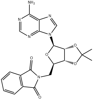 2-(((3AR,4R,6R,6AR)-6-(6-氨基-9H-嘌呤-9-基)-2,2-二甲基四氢呋喃[3,4-D][1,3]二氧戊环-4-基)甲基)异二氢吲哚-1,3-二酮