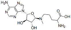 2-amino-5-[[(2R,3R,4R,5R)-5-(6-aminopurin-9-yl)-3,4-dihydroxy-oxolan-2 -yl]methylamino]pentanoic acid