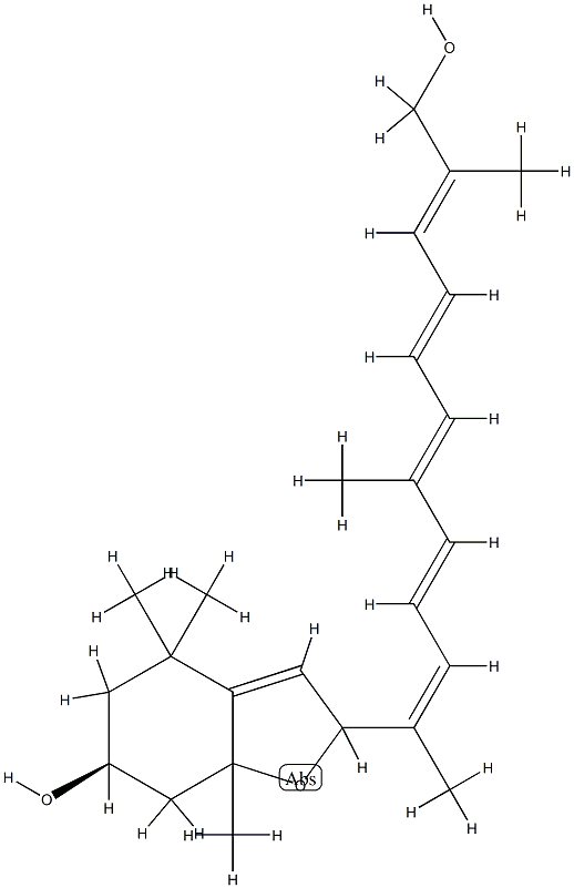 (3S)-5,8-Epoxy-5,8-dihydro-12'-apo-β,ψ-carotene-3,12'-diol